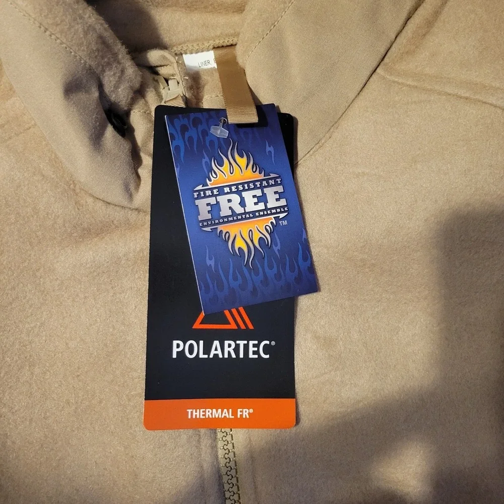 NWT‎ US Army Extreme Weather Outer Layer Liner Flame Resistant Beige Size Medium